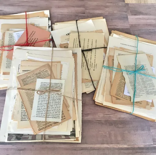 Picture of Greek Vintage Book Pages